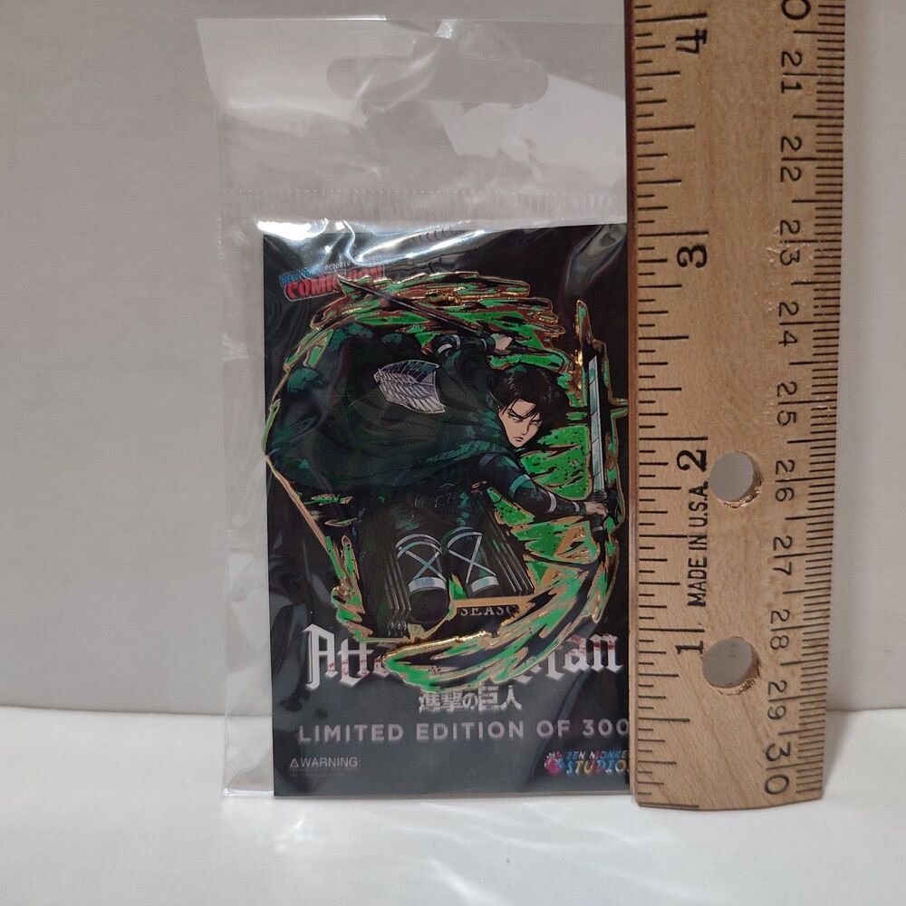 Attack on Titan Levi Ackerman Painterly Series Enamel Pin Limited Edition Badge - Picture 2 of 2